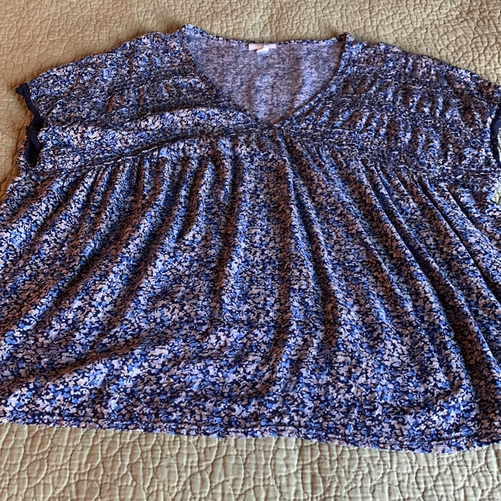 ANA V-Neck Short Sleeve Babydoll Top Size XXL - Picture 7 of 11